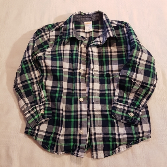 Gymboree boys size 3T button up plaid shirt - Picture 1 of 4